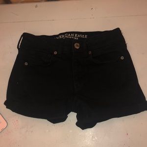 American Eagle Black Next Level Stretch X Shorts